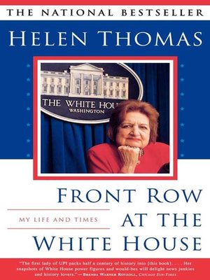 cover image of Front Row At the White House